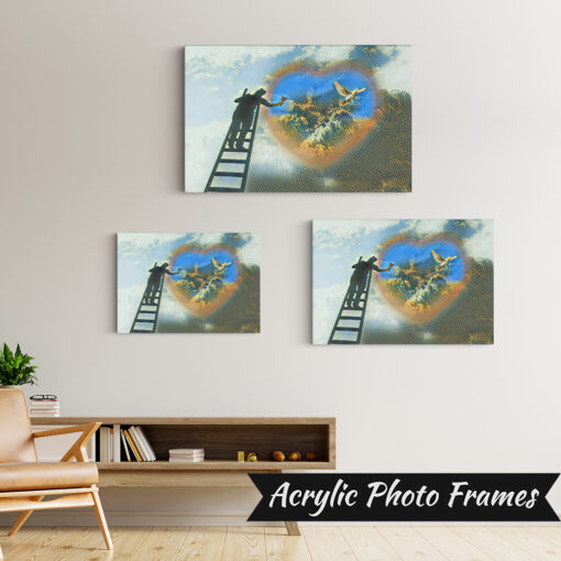 Alternative view of Dove Heart Art #4