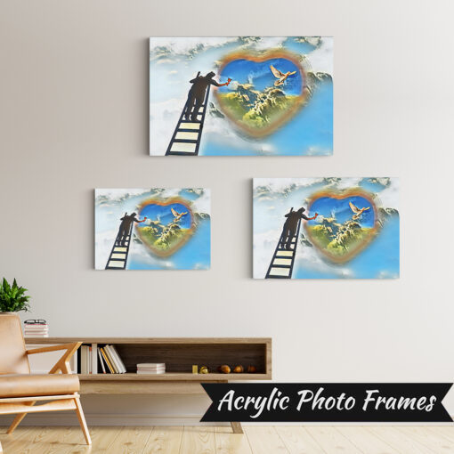 Alternative view of Dove Heart Art #6