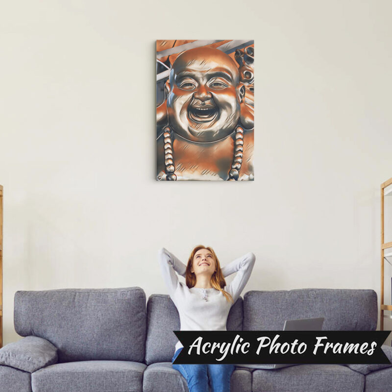 Laughing buddha Art #8 – Acrylic Photo Frames