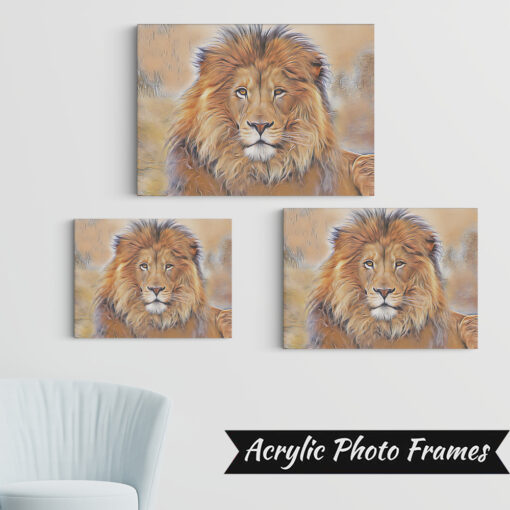 Alternative view of Acrylic Photo Frames Artistic Lion Art #31#