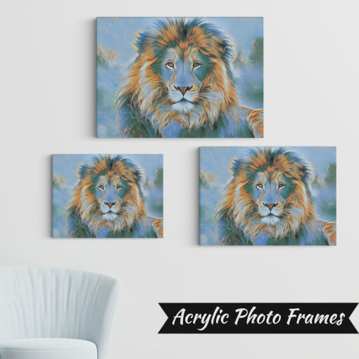 Alternative view of Acrylic Photo Frames Artistic Lion Art #32#