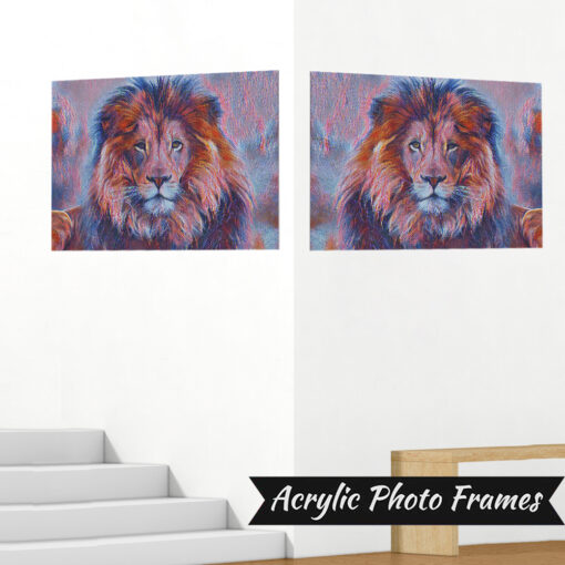 Alternative view of Acrylic Photo Frames Artistic Lion Art #1