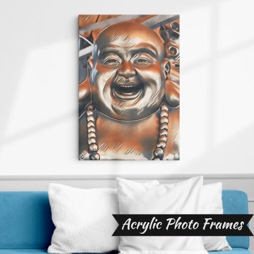 Laughing buddha Art #8 – Acrylic Photo Frames